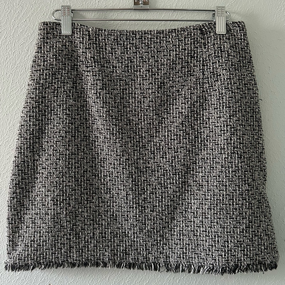 MINKPINK Monochrome Tweed Pencil Skirt
